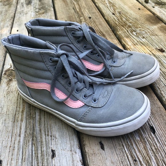 Vans Other - Vans Girls Shoes grey and pink size 3